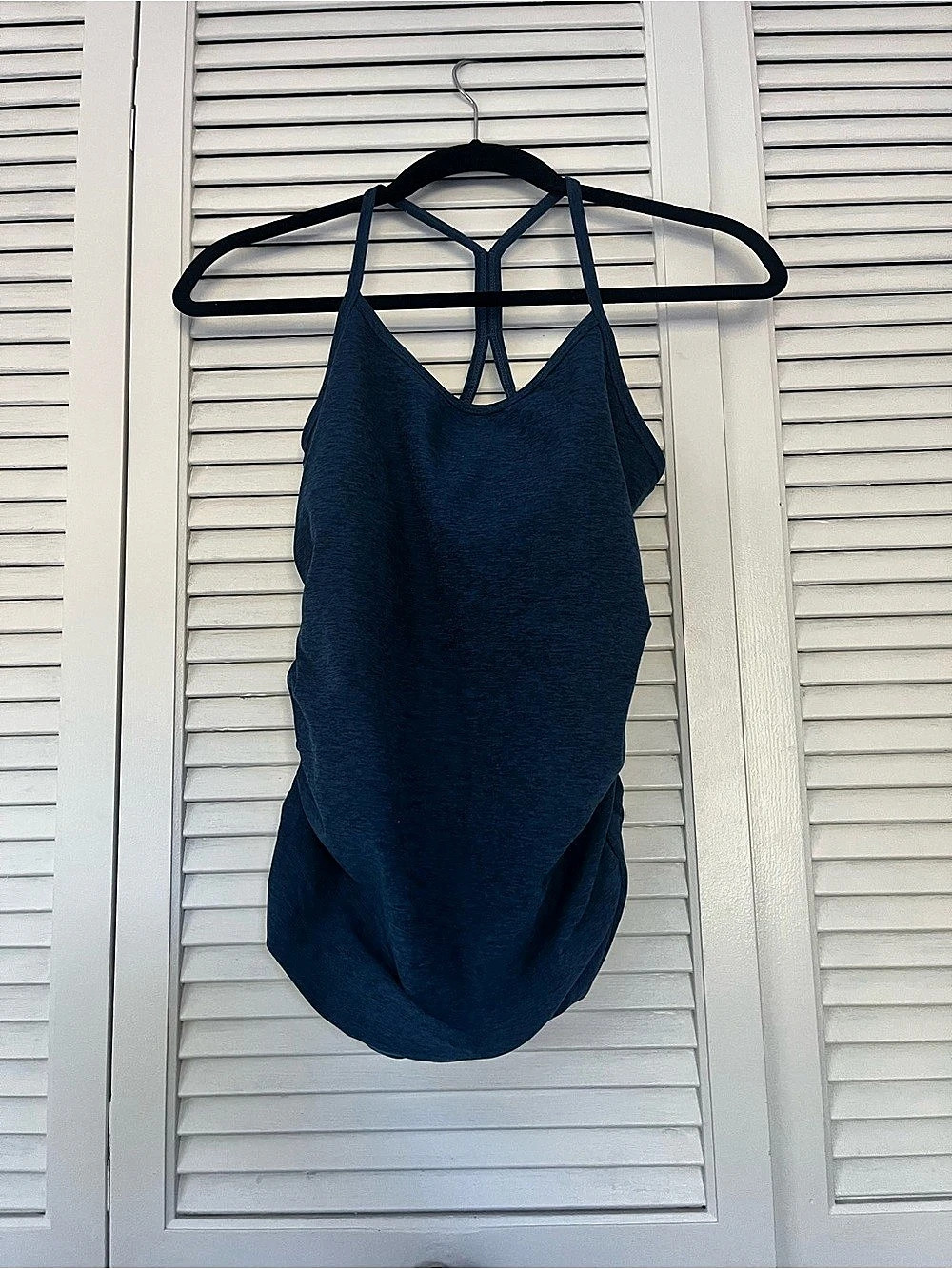 Beyond the Bump Maternity Tank Top Blue Medium Like New